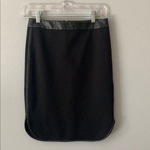 Black pencil skirt